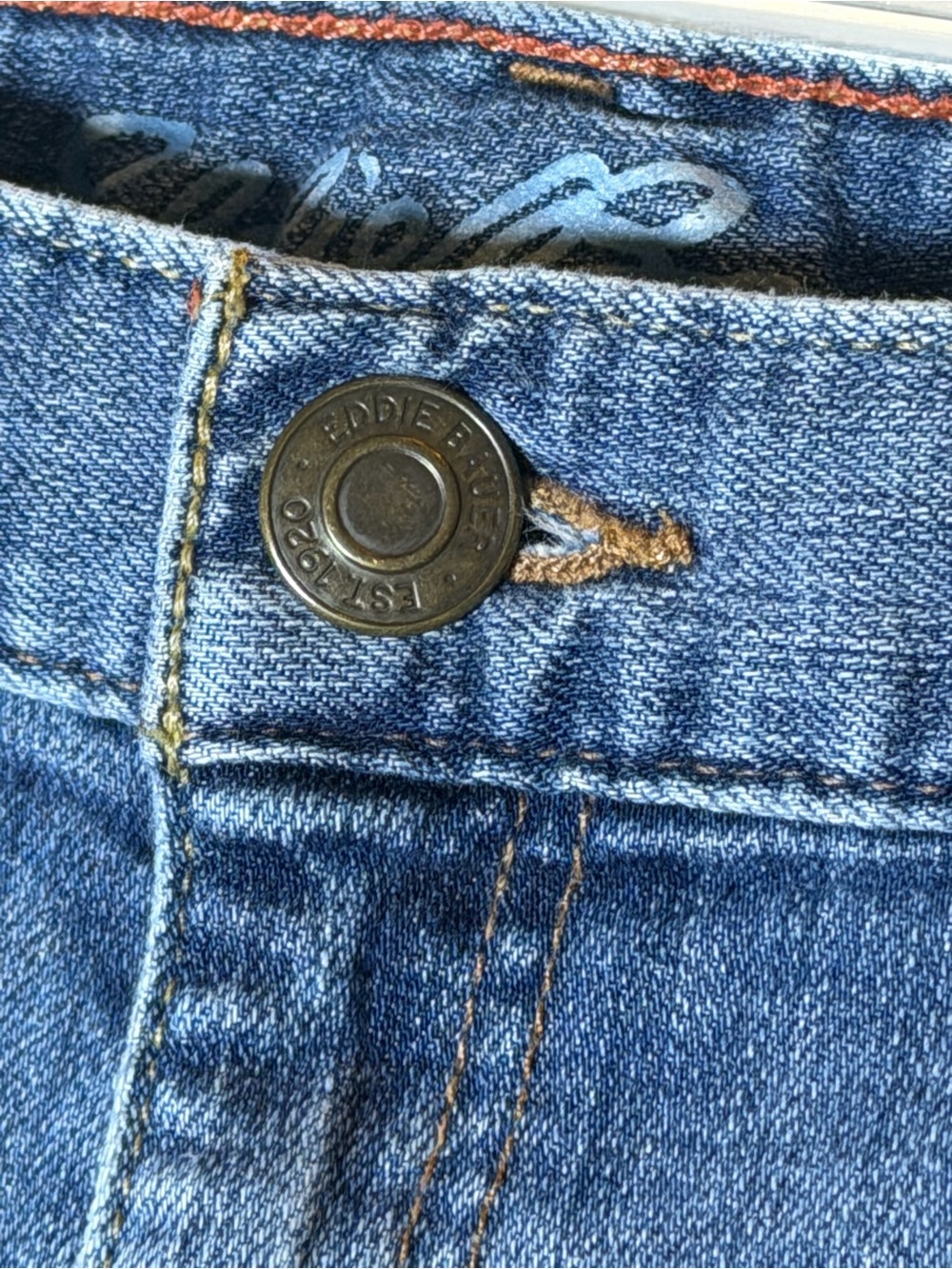 Eddie Bauer Boyfriend Relaxed Jeans Medium Wash Blue Women’s Petite Size P12 - Picture 4 of 7